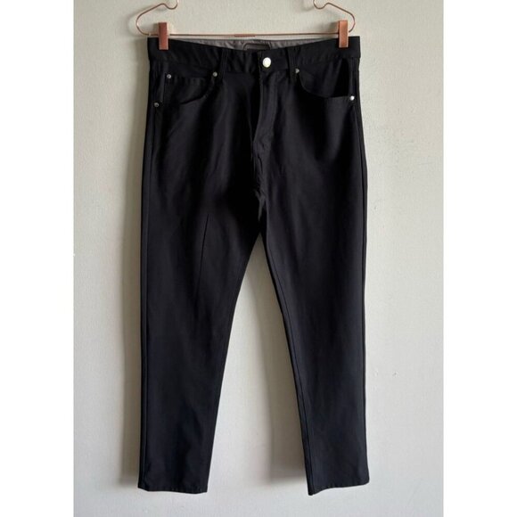 Vintage Genes Performance Mens Classic Fit Straight Leg Pants Black Size 32x32 - Picture 9 of 9